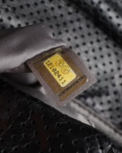 Pre-owned Chanel Classic Perforated Drill Flap Bag In Black