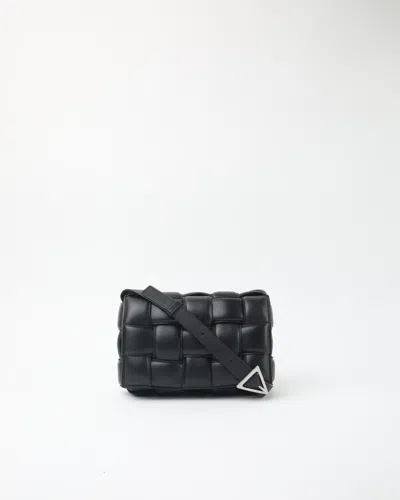 Bottega Veneta Padded Cassette Small Crossbody Bag In Black