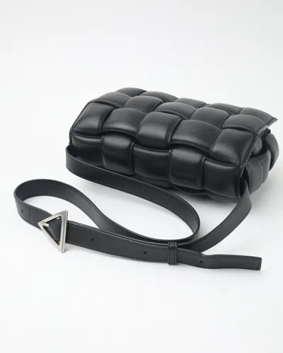 Bottega Veneta Padded Cassette Small Crossbody Bag In Black