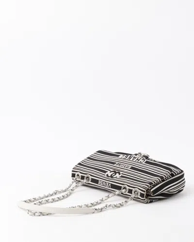 Pre-owned Chanel Venise Biarritz Striped Flap Bag In Multi