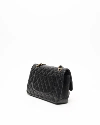 Pre-owned Chanel Classic Medium Double Flap Bag In Black