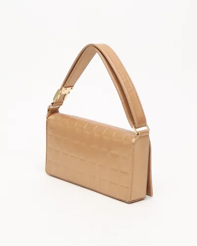 Pre-owned Chanel Chocolate Bar Bag In Gold
