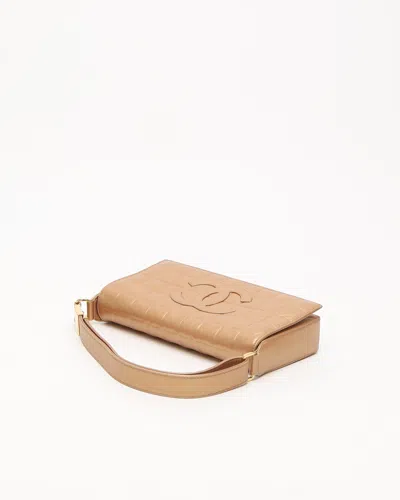 Pre-owned Chanel Chocolate Bar Bag In Gold