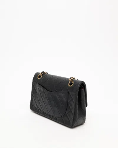 Pre-owned Chanel Classic Small Double Flap Bag In Black