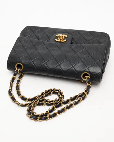 Pre-owned Chanel Classic Small Double Flap Bag In Black