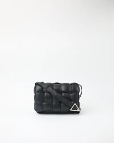 Bottega Veneta Padded Cassette Small Crossbody Bag In Black