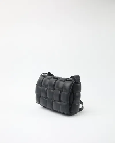 Bottega Veneta Padded Cassette Small Crossbody Bag In Black