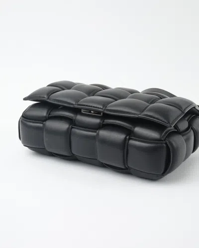 Bottega Veneta Padded Cassette Small Crossbody Bag In Black