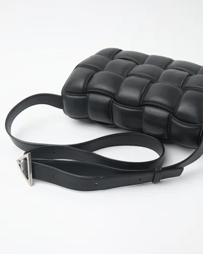 Bottega Veneta Padded Cassette Small Crossbody Bag In Black