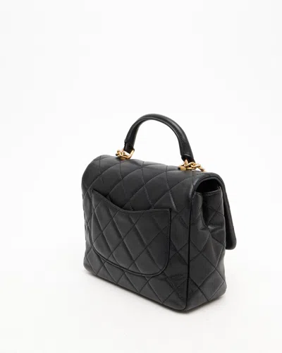 Pre-owned Chanel Small Square Caviar Top Handle Bag