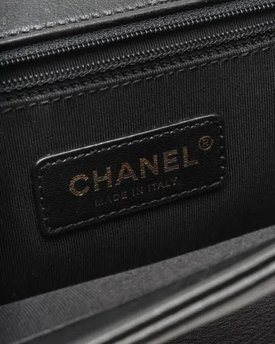 Pre-owned Chanel Cc Chevron Top Handle Bag