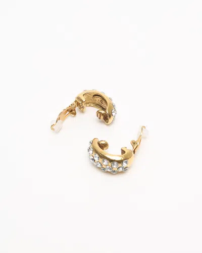 Pre-owned Chanel Rhinestones Clip-on Earrings