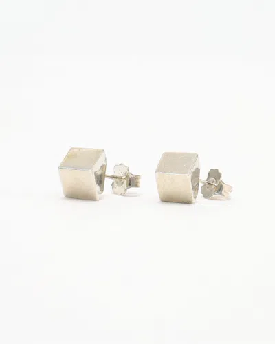 Tiffany & Co Cube Silver Earrings