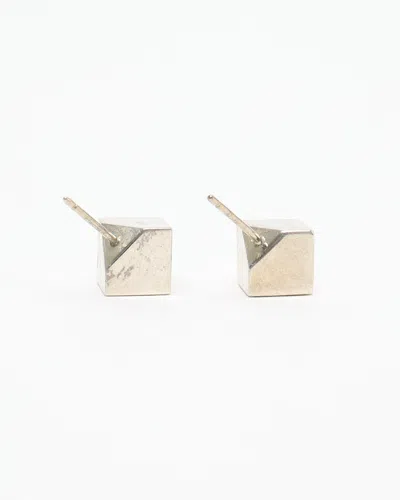 Tiffany & Co Cube Silver Earrings