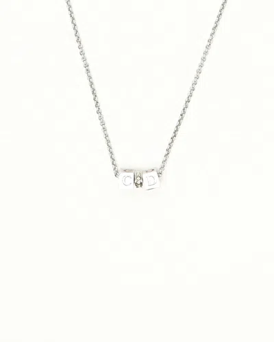 Dior Christian  Cube Strasssteine Halskette