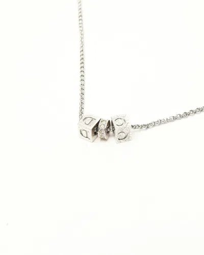 Dior Christian  Cube Strasssteine Halskette