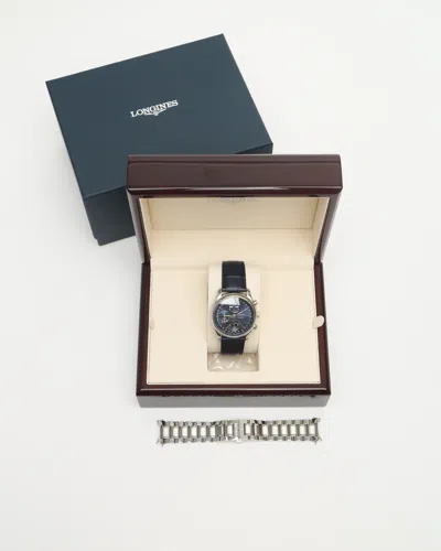Longines Master Collection Chronograph Moonphase 40mm Ref L2.673.4.92.6 Full Set Watch