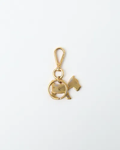 Prada Vintage Dog Keychain