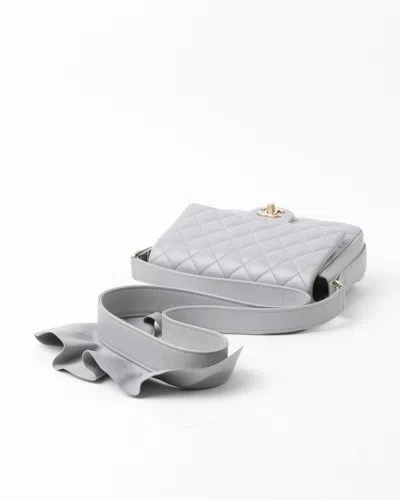 Pre-owned Chanel Cc Bolero Wave Ruffle Square Flap Bag