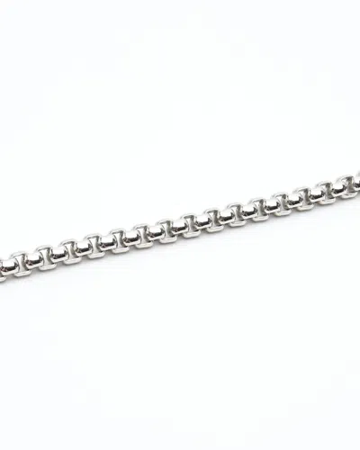 Pre-owned Louis Vuitton Monogram Eclipse Bracelet In Silver