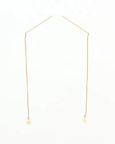 Saint Laurent Chain Earrings In Gold