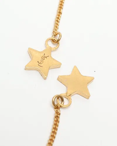 Saint Laurent Chain Earrings In Gold