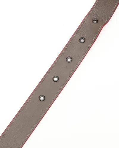 Bottega Veneta Intrecciato Belt In Red