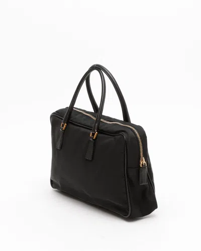 Prada Tessuto Handbag In Black