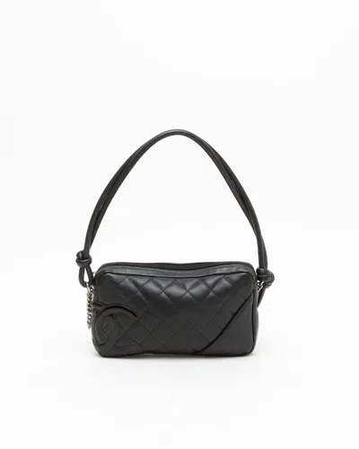 Pre-owned Chanel Cambon Shoulder Bag In Black
