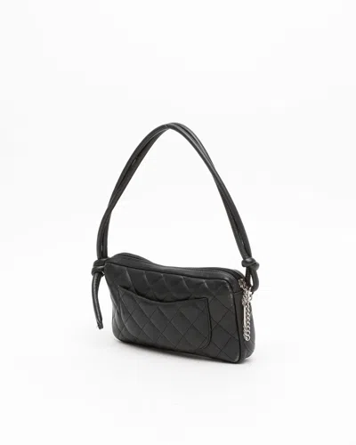 Pre-owned Chanel Cambon Shoulder Bag In Black