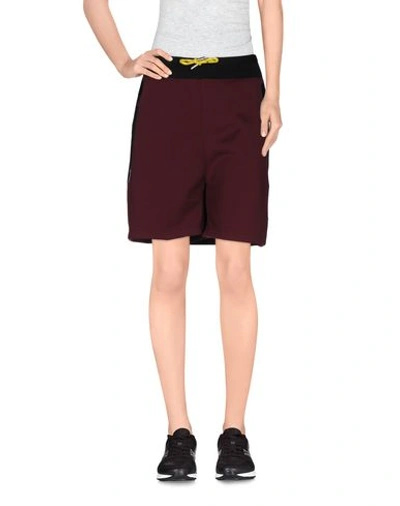 Dsquared2 Woman Shorts & Bermuda Shorts Deep Purple Size S Polyester, Cotton