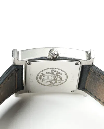 Pre-owned Hermes Hermès Heure H 21mm Ref Hh1.210 Watch In White