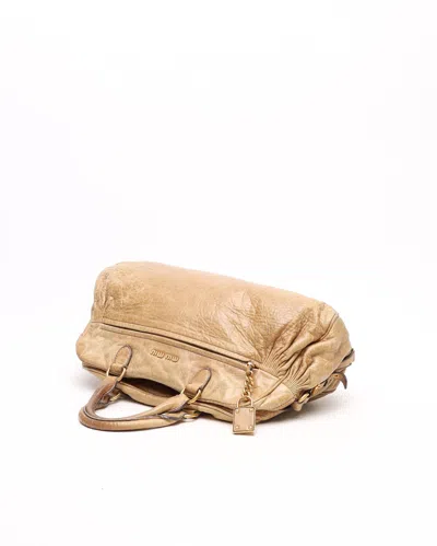 Miu Miu Vitello Shine Tote Bag