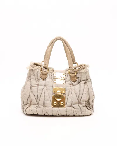 Miu Miu Matelassé Bag
