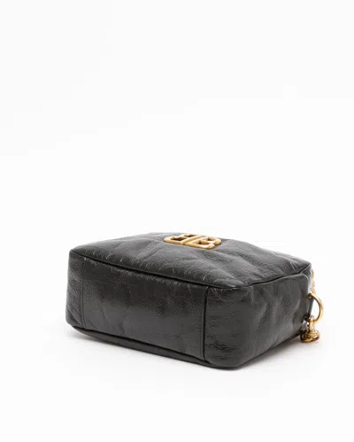 Balenciaga Black Monaco Xs Camera Bag In 1000 Black