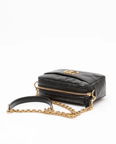 Balenciaga Black Monaco Xs Camera Bag In 1000 Black