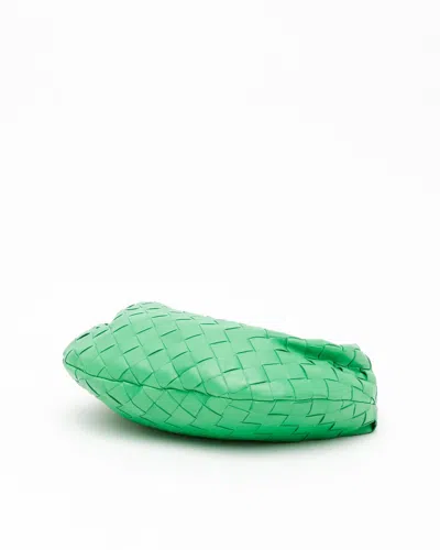 Bottega Veneta Jodie Mini Knotted Intrecciato Leather Tote In Green