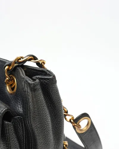 Pre-owned Chanel Cc Caviar Chain Bag