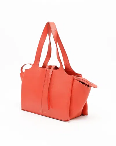 Celine Céline Small Tri-fold Bag In Red