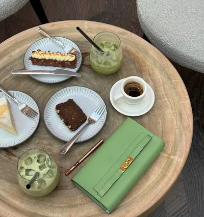 Pre-owned Hermes Hermès Epsom Kelly Classique To Go Wallet