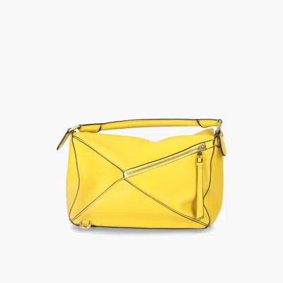 Loewe Medium Puzzle Bag In White