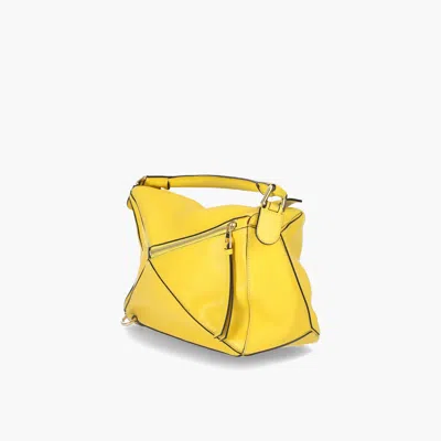 Loewe Medium Puzzle Bag In White