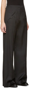 ESTEBAN CORTAZAR Black Straight-Leg Trousers