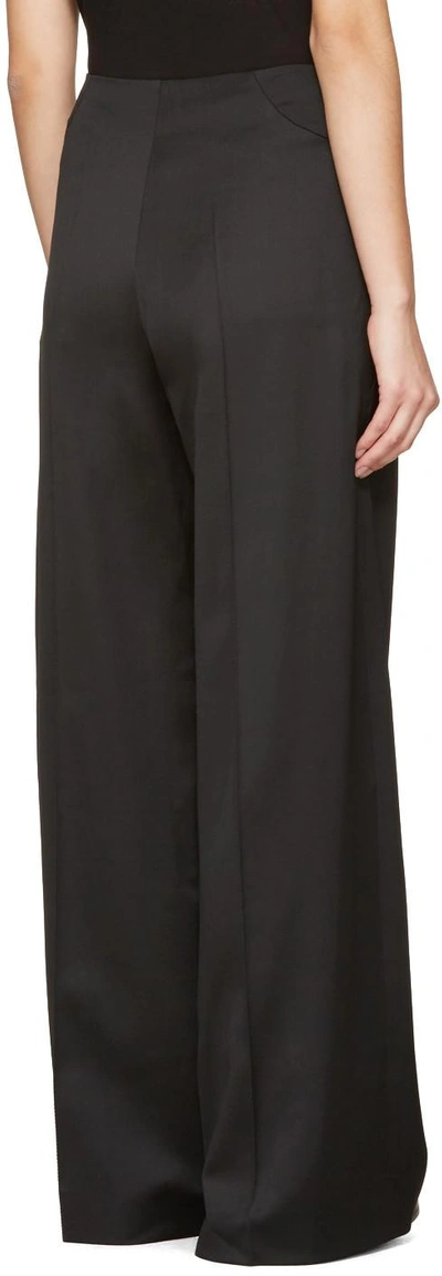 Shop Esteban Cortazar Black Straight-leg Trousers