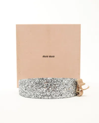 Miu Miu Spangle Ribbon Headband