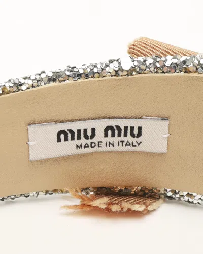 Miu Miu Spangle Ribbon Headband