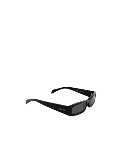 Gucci Eyewear Rectangular Frame Sunglasses In Black