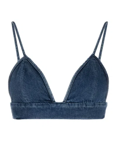 Agolde Sleeveless Bra In Blue