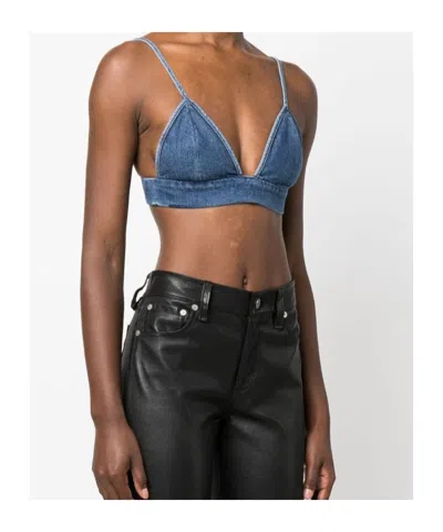 Agolde Sleeveless Bra In Blue