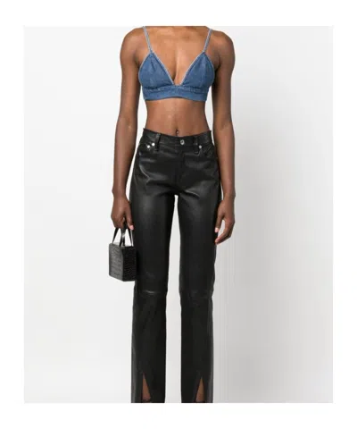 Agolde Sleeveless Bra In Blue